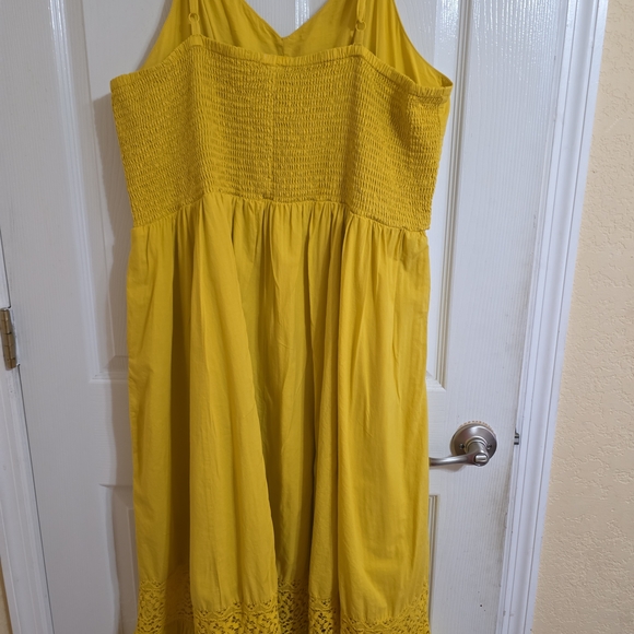 torrid Mustard Yellow Button-Front Sundress - Picture 2 of 8